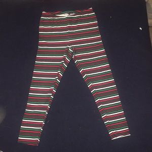 Girls striped leggings